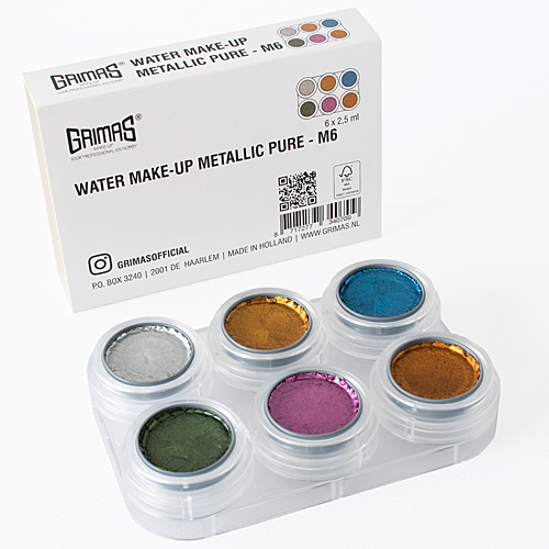 Water make-up metallic 6-paletti