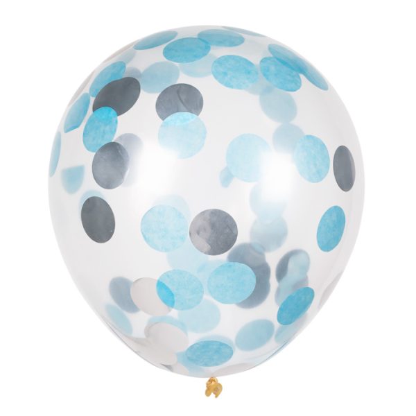 Confetti-pallot sininen/hopea 5kpl