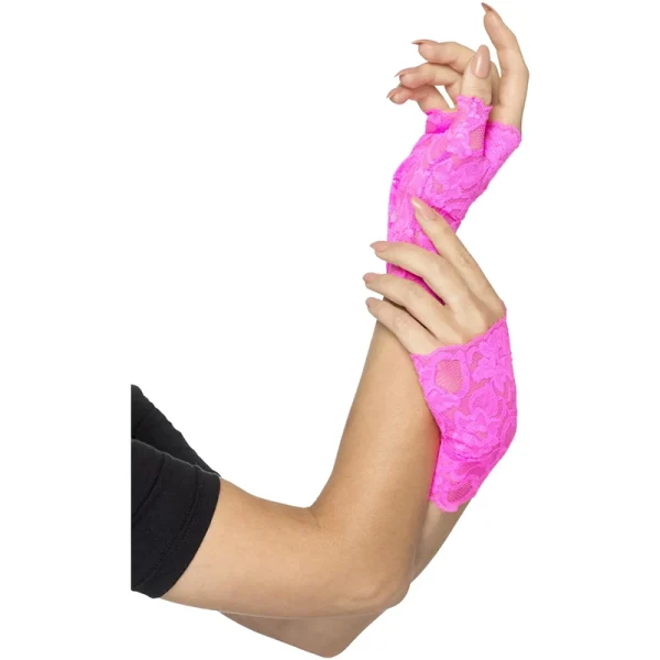 Kynsikkäät pitsiä, pinkki