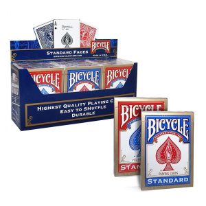 Bicycle - Poker deck standard, 12 pakan laatikko - Sininen/Punainen