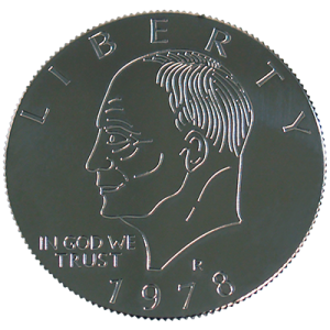 Eisenhower Palming Coin (Dollar Sized)