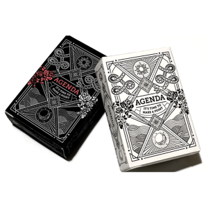 Mini Agenda pelikortit, valkoinen