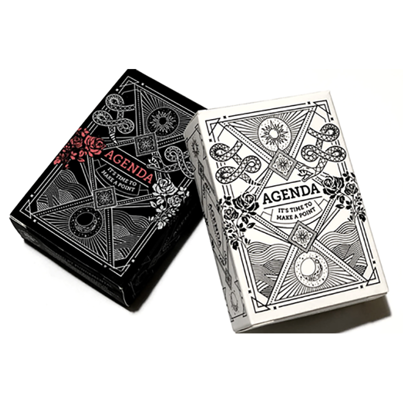 Mini Agenda pelikortit, valkoinen