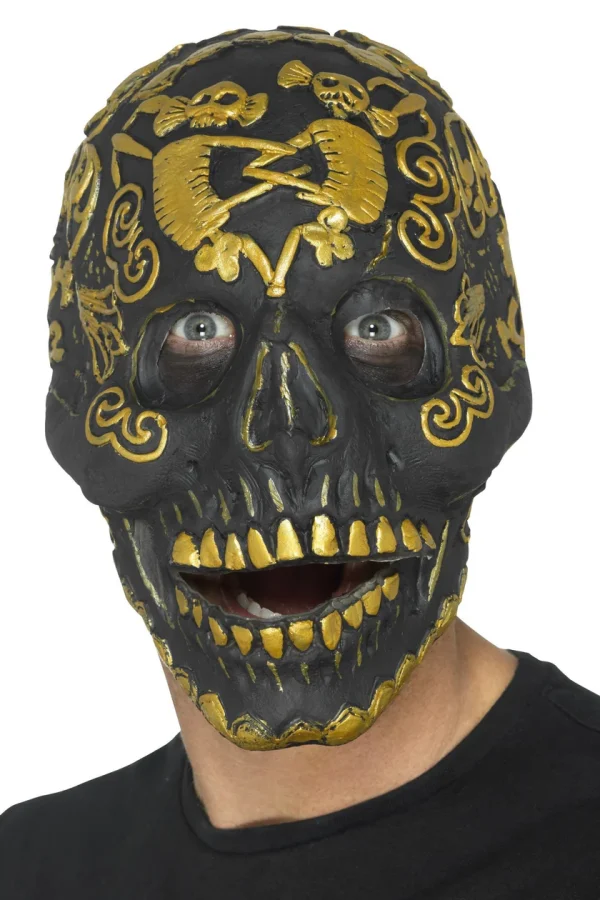 Pääkallonaamari kultainen