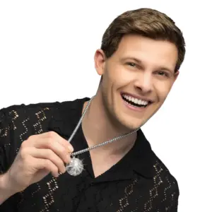 LED discopallo kaulakoru