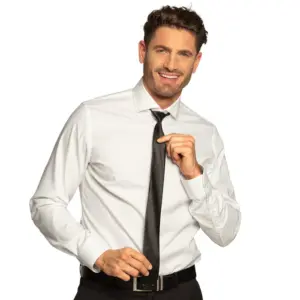 Kiiltävä musta solmio