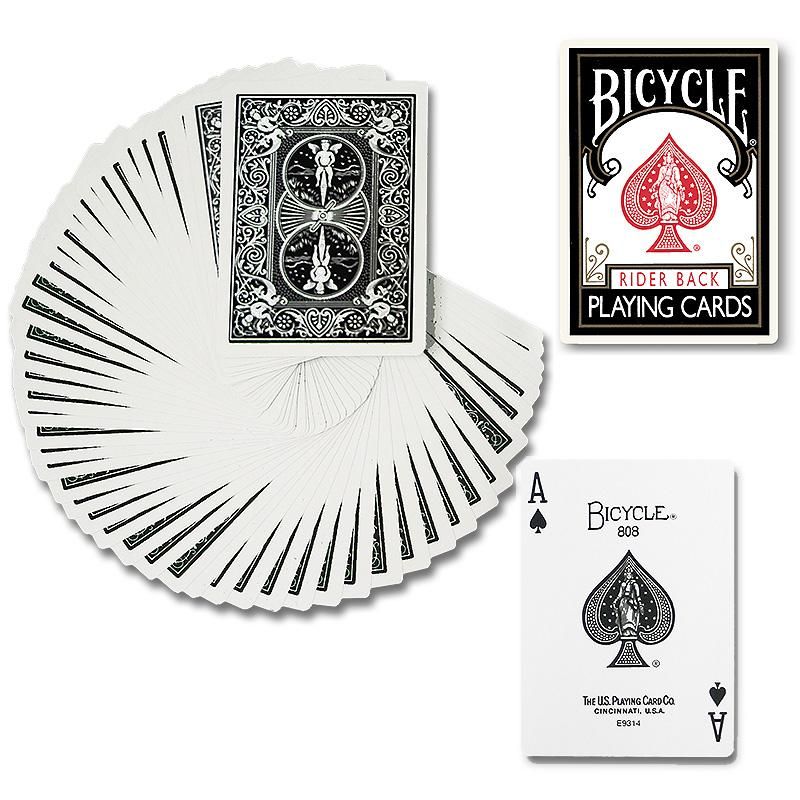 Bicycle Poker deck Black