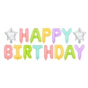 Foliopallot Happy Birthday setti 395x35cm