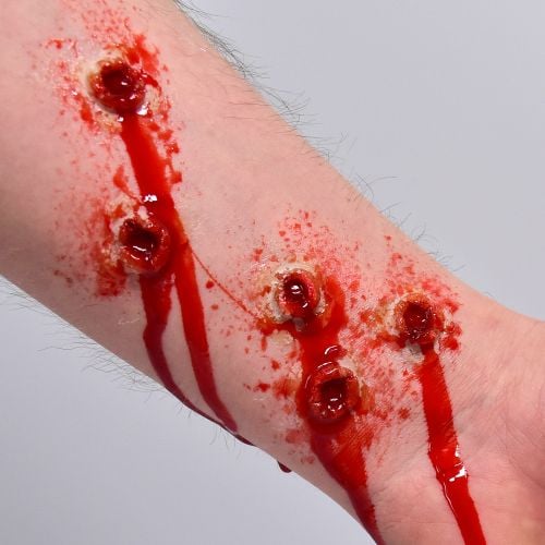 Grimas Latex Wounds -luodinreiät 5 kpl pakkaus - Image 2